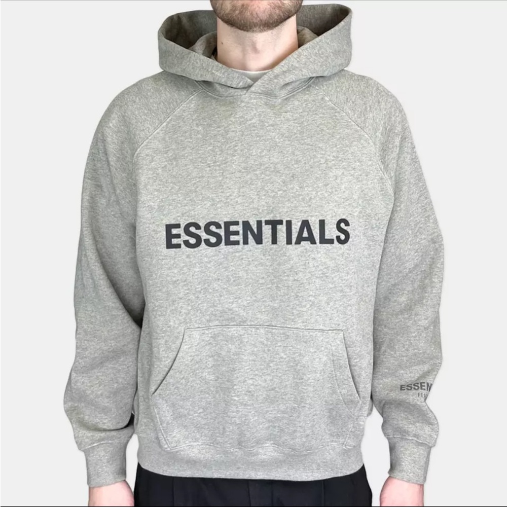 Essentials Fear Of God Heather Oat Hoodie for Men